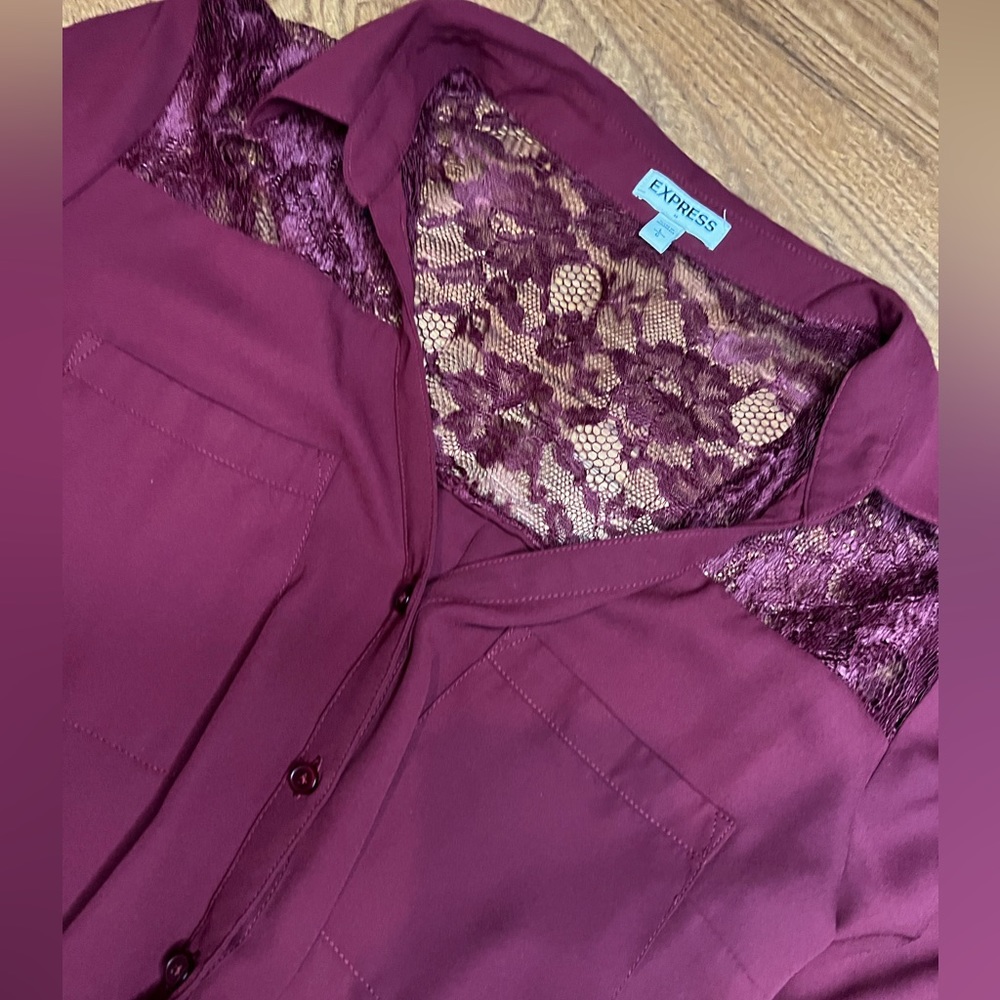 Lacey button up shirt